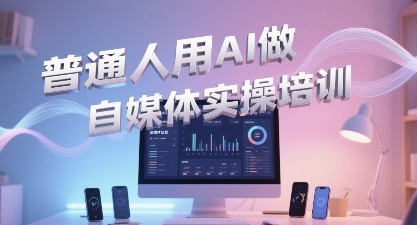 普通一个人用AI做自媒体，助你轻松开启AI自媒体创作之路-润泽资源库
