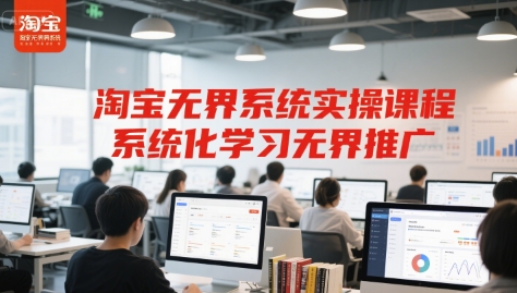 淘宝无界系统实操课程，系统化学习无界推广-润泽资源库