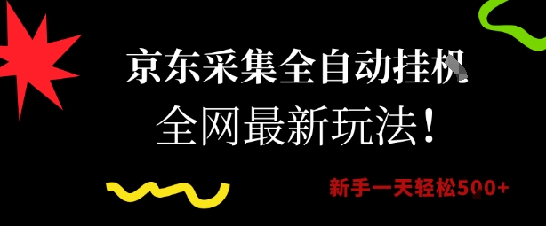 京东采集全自动挂G项目，全网最新玩法新手一天轻松5张【揭秘】-润泽资源库
