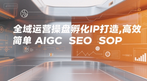 全域运营操盘孵化IP打造，高效 简单 AIGC SEO SOP-润泽资源库