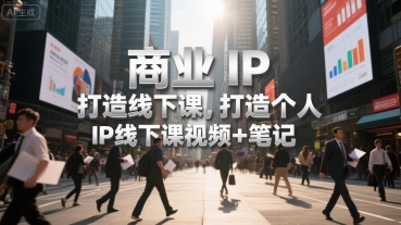 商业IP打造线下课，打造个人 IP线下课视频+笔记-润泽资源库