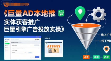巨量AD本地推实体获客推广，巨量引擎广告投放实操-润泽资源库
