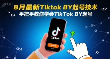 8月最新Tiktok搬运起号技术，手把手教你学会TikTok搬运起号-润泽资源库
