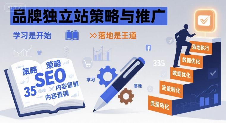 品牌独立站策略与推广，学习是开始，落地是王道-润泽资源库
