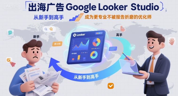 出海广告Google Looker Studio从新手到高手，成为更专业不被报告折磨的优化师-润泽资源库