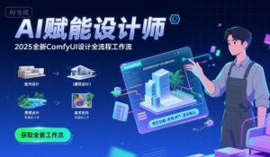 AI赋能设计师, 2025全新comfyui设计全流程工作流 ,室内-建筑-景观-美术,零基础直接上手-润泽资源库
