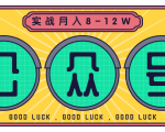 公众号矩阵实战1年多,20多个公众号,关注数70W左右,每个月收益大概在8-12W-润泽资源库