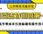 卓凡引流特训营第一期：高手零成本引流秘籍和操作技巧，让你精准流量倍增-润泽资源库
