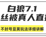 白狼敢死队最新抖音课程：蚕丝被真人直播不封号豆荚（dou+）玩法详细讲解-润泽资源库