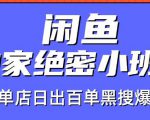 火焱社闲鱼独家绝密小班课-闲鱼单店日出百单黑搜爆破法-润泽资源库