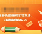 黄岛主引流课：百家号视频精准引流玩法，日涨精准粉200+-润泽资源库
