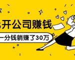 0元开公司赚钱，不花一分钱几天躺赚了30多万，详细操作流程！-润泽资源库