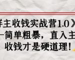 《群主收钱实战营1.0》——简单粗暴,直入主题,收钱才是硬道理-润泽资源库