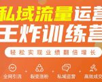 私域流量运营王炸训练营:全网引流+裂变涨粉+私域运营+高效成交-润泽资源库