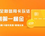 2021全新信用卡玩法：快速提额/0首付买房/套现生财，赚到第一桶金-润泽资源库