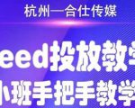 合仕传媒Feed投放教学,手把手教学,开车烧钱必须自己会-润泽资源库