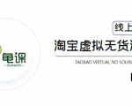 龟课·淘宝虚拟无货源电商5期,全程直播 现场实操,一步步教你轻松实现躺赚-润泽资源库