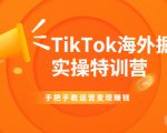 TikTok海外掘金实操特训营:手把手教运营变现赚钱-润泽资源库