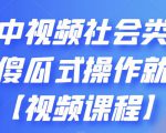 抖音中视频社会类玩法，傻瓜式操作就能赚钱【视频课程】-润泽资源库