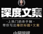 小呆短视频深度文案课，上热门的杀手锏，带你写出爆款标题+文案-润泽资源库