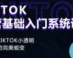 Tiktok实操进阶课程,体验从tiktok小透明到大佬的完美蜕变-润泽资源库