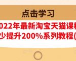 樊剑2022年最新淘宝天猫课程-转化率至少提升200%系列教程(高级)-润泽资源库