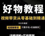 小猛好物分享专业实操课,短视频带货从零基础到精通,详细讲解+实操案-润泽资源库