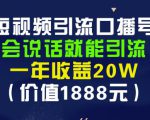 安妈·短视频引流口播号,会说话就能引流,一年收益20W(价值1888元)-润泽资源库