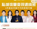 桔子会·私域流量变现速成班,4天拿走月销千万的变现方案 价值12800元-润泽资源库