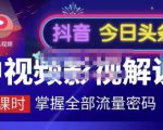 嚴如意·中视频影视解说—掌握流量密码,自媒体运营创收,批量运营账号-润泽资源库