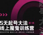 大播·五天起号魔鬼训练营，告别光学不练，逼自己上车，成败与否，5天拿到结果-润泽资源库
