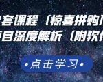 京东撸货全套课程（惊喜拼购），京东撸货项目深度解析（附软件）-润泽资源库