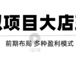 虚拟项目月入几万大店玩法分享，多店操作利润倍增（快速起店盈利）-润泽资源库