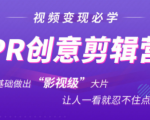 抖音赚钱必学的PR创意剪辑:零基础做出“影视级”大片,让人一看就忍不住为你点赞!-润泽资源库