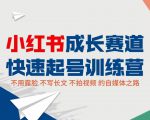小红书成长赛道快速起号训练营,不露脸不写长文不拍视频,0粉丝冷启动变现之路-润泽资源库