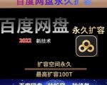 百度网盘无限扩容技术,外面卖399的,无论自己用还是用做引流都可以-润泽资源库