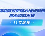 好物混剪付费随心推投放玩法,随心投放小课(11节课程)-润泽资源库