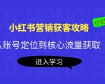 小红书营销获客攻略:从账号定位到核心流量获取,爆款笔记打造-润泽资源库