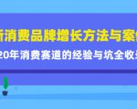 新消费品牌增长方法与案例精华课:20年消费赛道的经验与坑全收录-润泽资源库