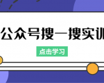 公众号搜一搜实训,收录与恢复收录、 排名优化黑科技,附送工具(价值998元)-润泽资源库