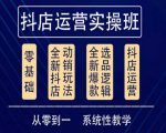 他创传媒·抖音小店系统运营实操课，从零到一系统性教学，抖店日出千单保姆级讲解-润泽资源库
