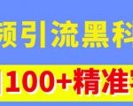 视频引流黑科技玩法，不花钱推广，视频播放量达到100万+，每日100+精准客源-润泽资源库