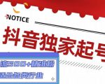 抖音独家起号，一天引流500+精准粉，适合各类行业（9节视频课）-润泽资源库