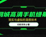 同城高清手机绿幕，直播间现实与虚拟的混搭技术，老板商家必看！-润泽资源库