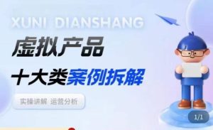 虚拟产品项目拆解课，十大类案例拆解分析运营玩法-润泽资源库