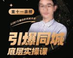 董十一·引爆同城底层实操课,短视频+模板+直播+矩阵+投放,一套可复制的同城短视频打法-润泽资源库