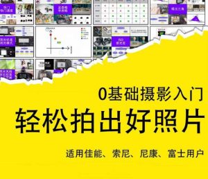 0基础摄影入门,轻松拍出好照片(适用佳能、索尼、尼康、富士用户)-润泽资源库