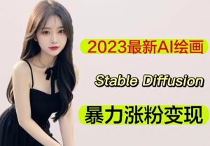 2023最新AI绘画Stable Diffusion,原创不用愁日赚1000+【软件+教程】-润泽资源库