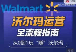 沃尔玛店铺前期运营从零到一最全指南，全面挖掘沃尔玛入门盲区，深度打造新手实操技巧-润泽资源库