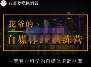 花爷的自媒体IP训练营【14期】,一套专业科学的自媒体IP武器库（更新2023年3月）-润泽资源库